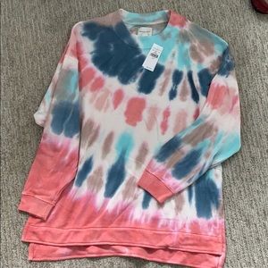 AE summer fleece tie dye sweatshirt